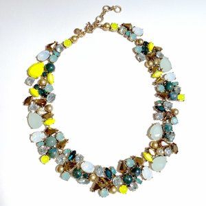 J. Crew Crystal Necklace with semi-precious stones and Swarovski crystals